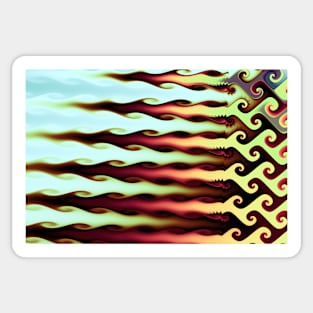 Abstract Flame Pattern Sticker